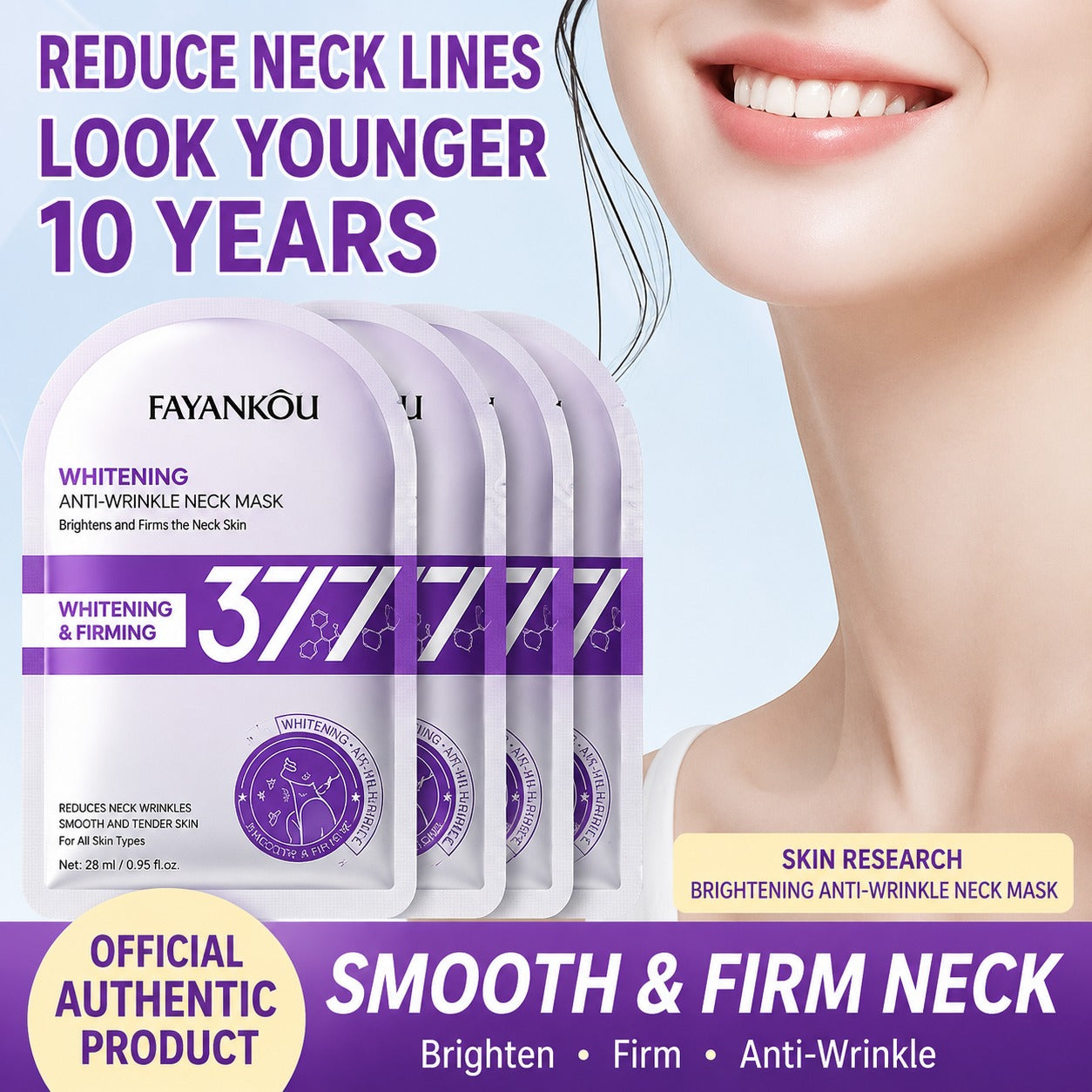 FAYANKOU Whitening Anti-Wrinkle Neck Mask (377)